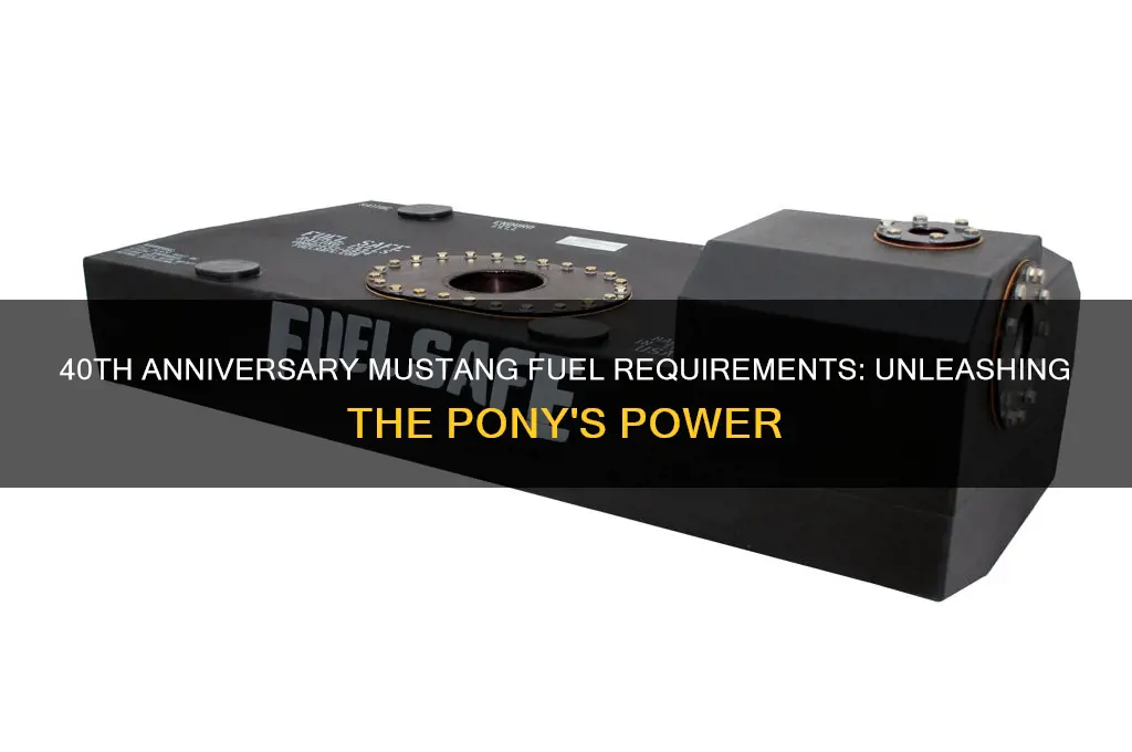 what kind of fuel does the 40th anniversary mustang use