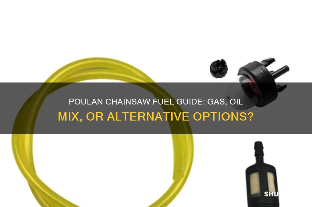 what kind of fuel does the poulan chainsaw use