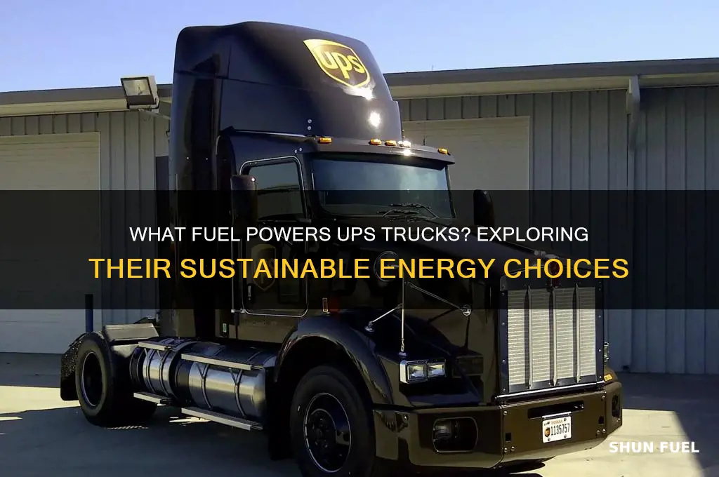 what kind of fuel does ups trucks use