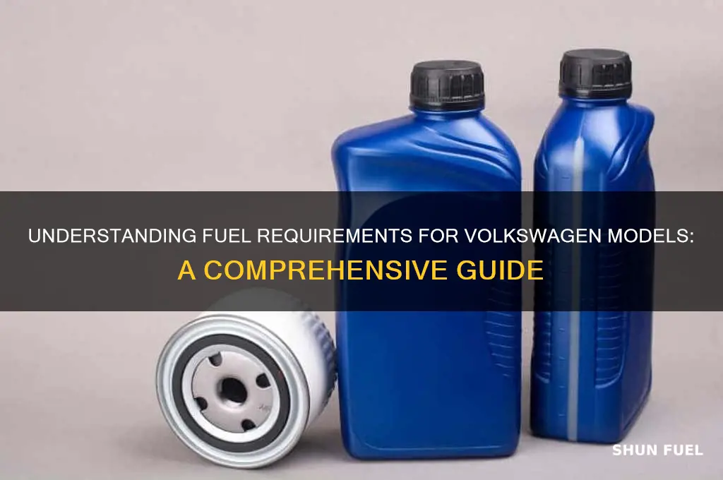 what kind of fuel does vw models required to use