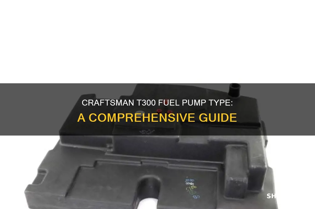 what kind of fuel pump does the craftsman t300 have