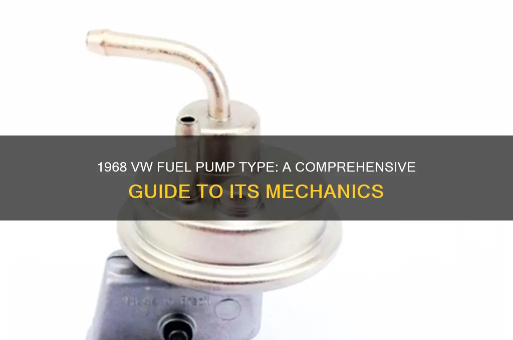 what kind of fuel pump is in a 1968 vw