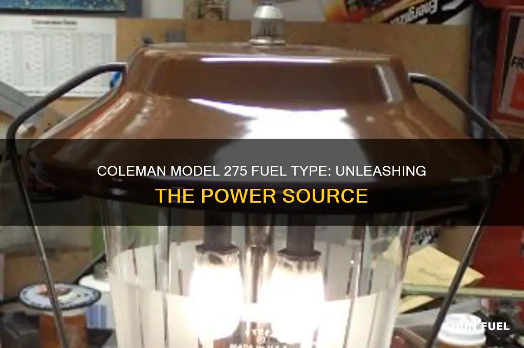 what kind of fuel the coleman model 275 uses