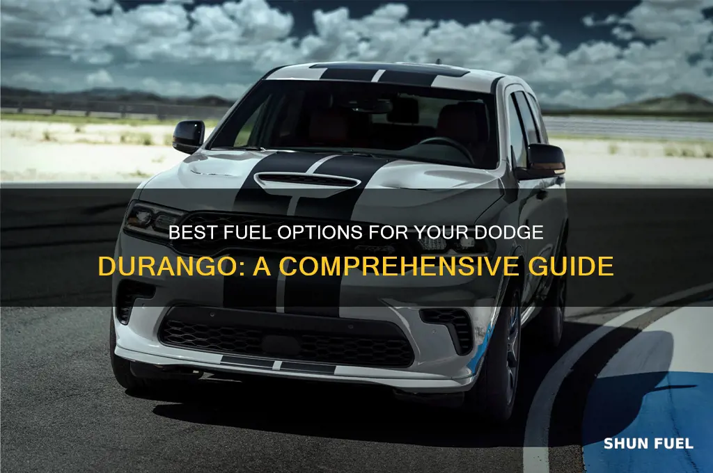 what kind of fuel to use in a dodge durango