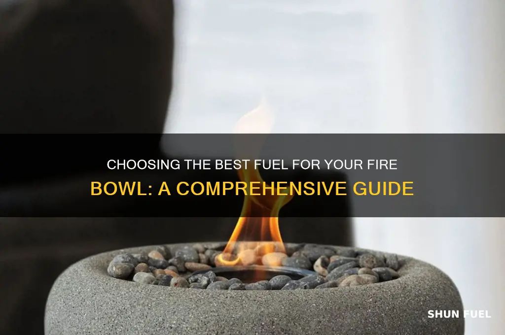 what kind of fuel to use in a fire bowl