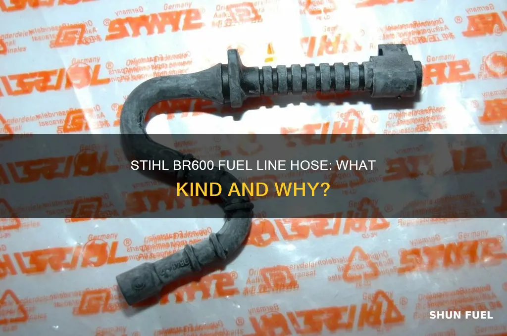 what kind of hose is stihl br600 fuel line
