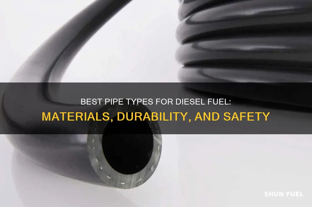 what kind of pipe is used for diesel fuel