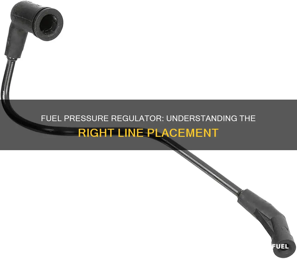 what line goes on a fuel pressure regulator