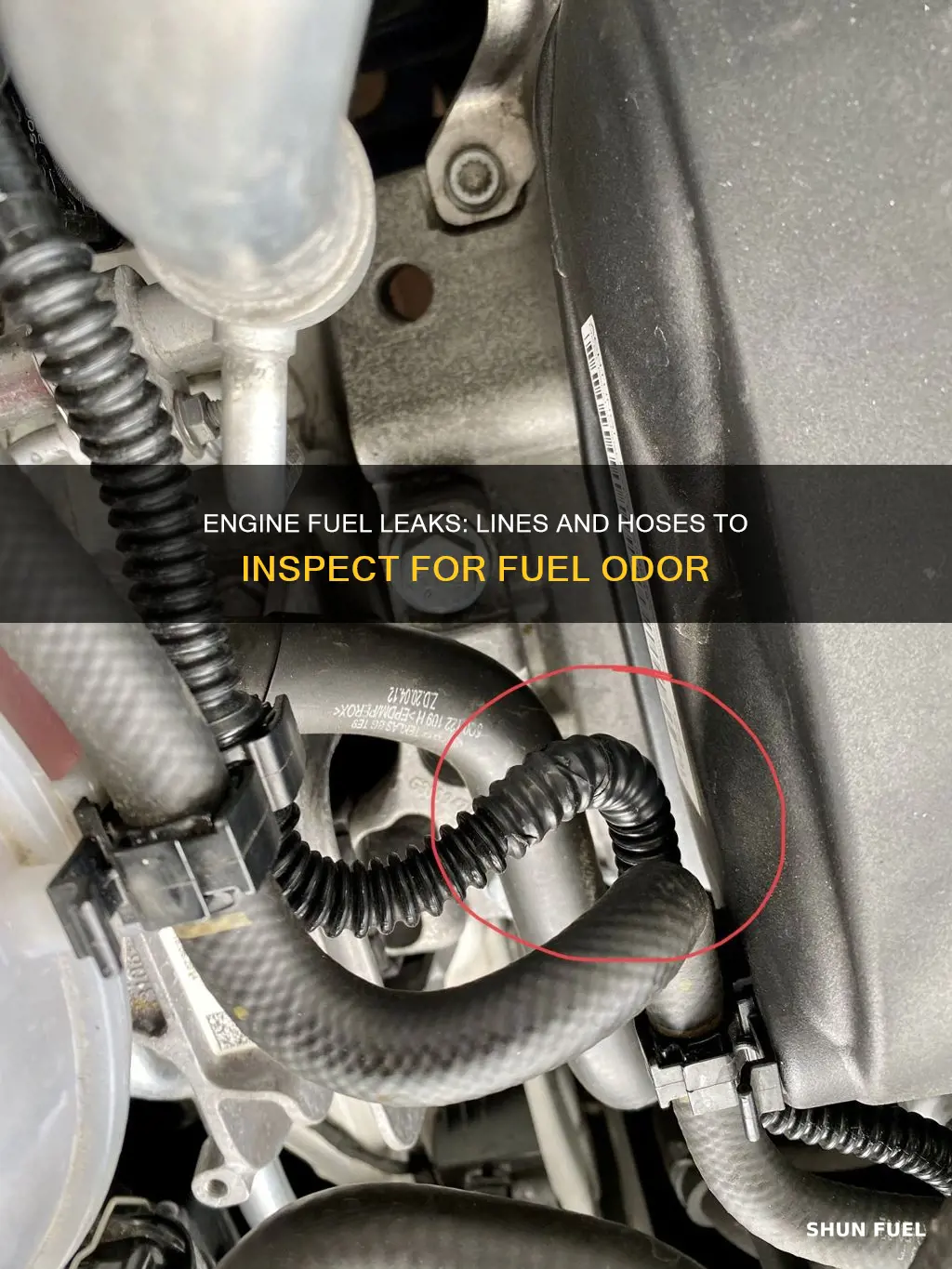 what lines on engine can cause fuel smell