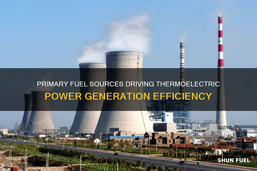 what major fuel used to power thermoelectric power generation