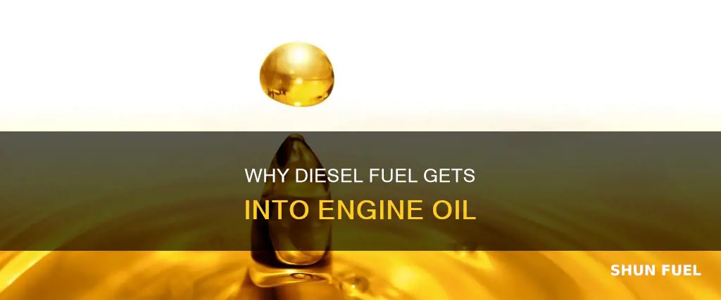 what makes diesel fuel get in oil and runs good
