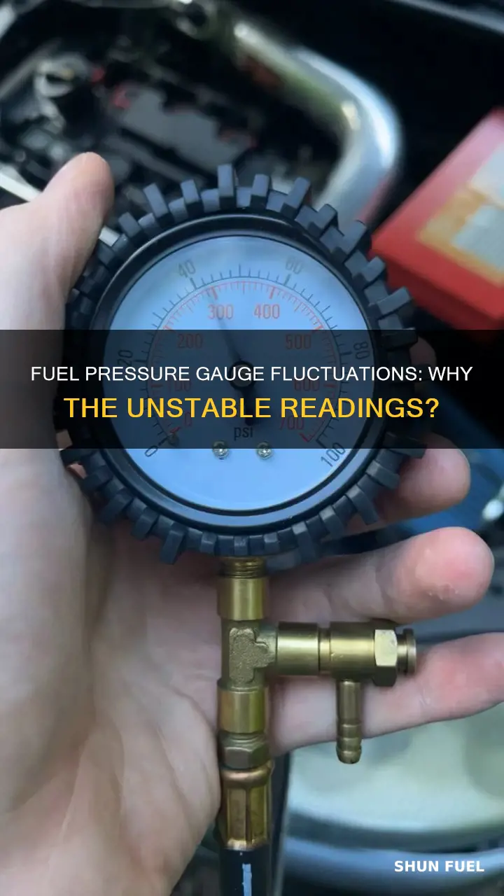 what makes fuel pressure gauge bounce up and down