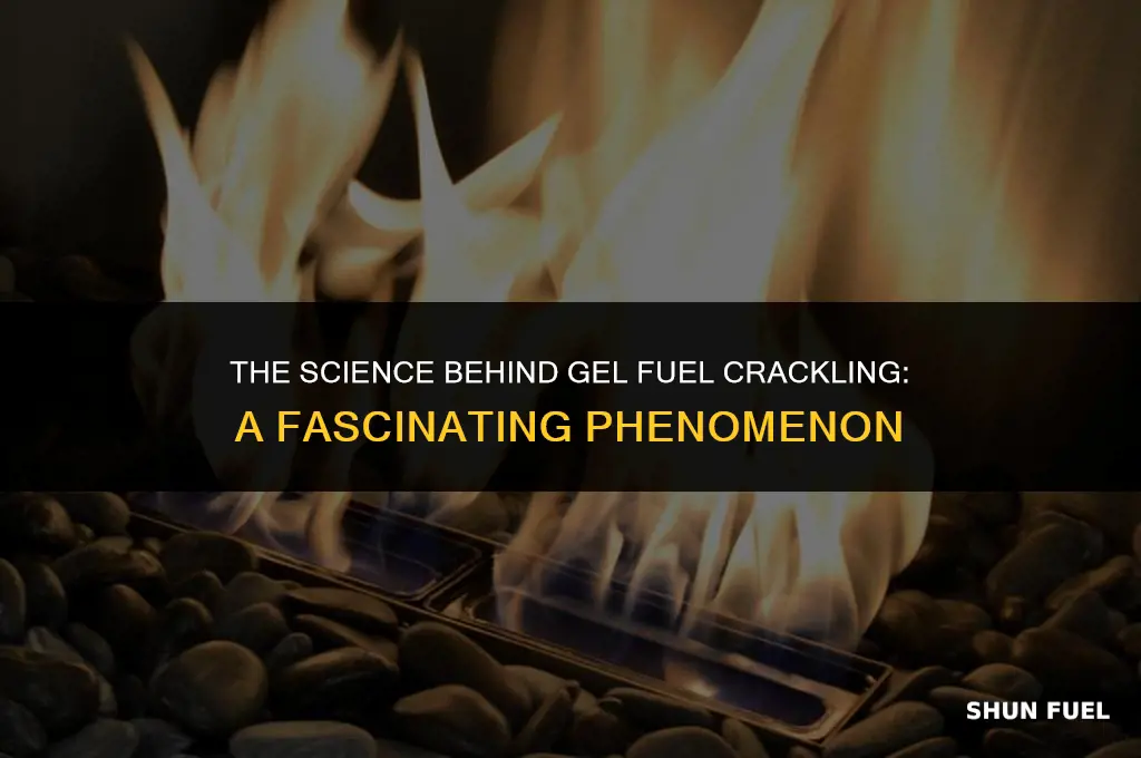what makes gel fuel crackle