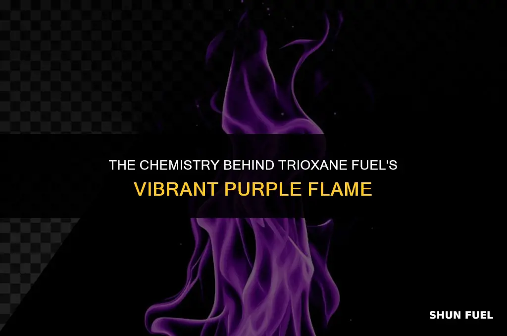 what makes trioxane fuel purple