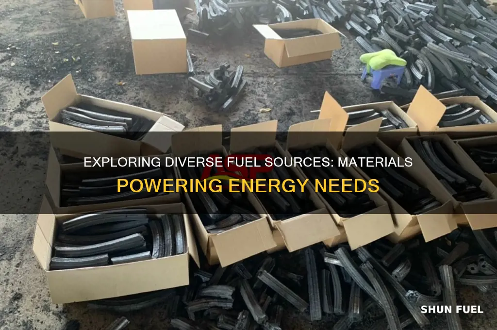 what materials can be used as fuel