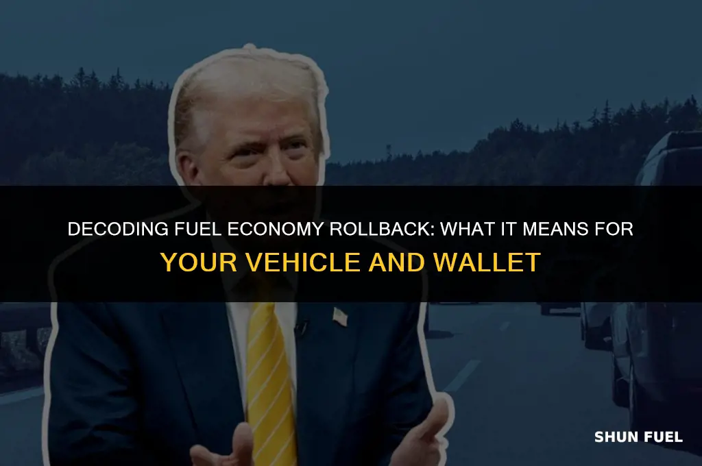 what means fuel economy rollback
