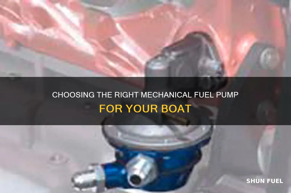 what mechanical fuel pump do i need for my boat