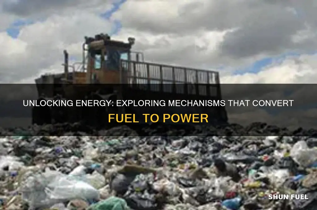what mechanisms allow us to use energy fuel