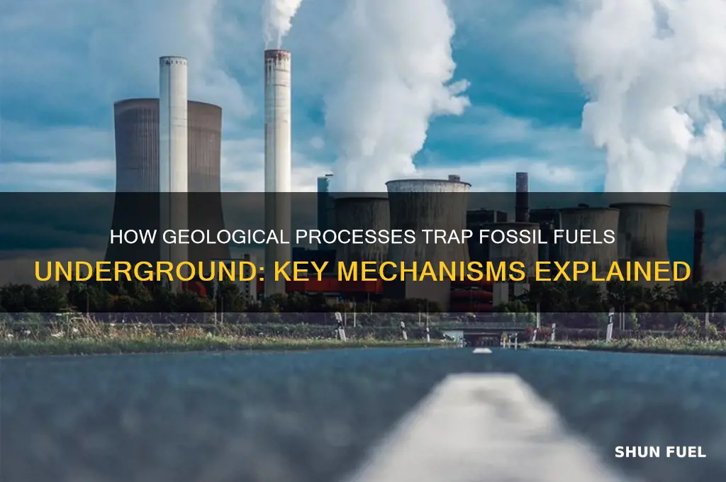 what mechanisms trap fossil fuels