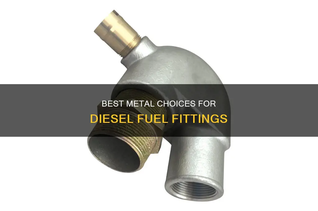 what metals can be used for diesel fuel fittings