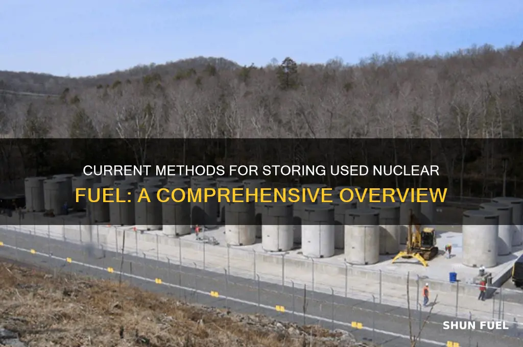 what methods do we currently use to store used fuel