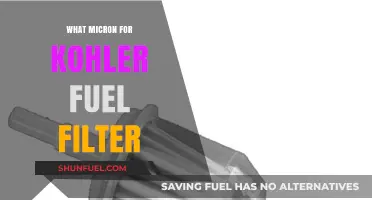 Kohler Fuel Filter: Choosing the Right Micron Rating