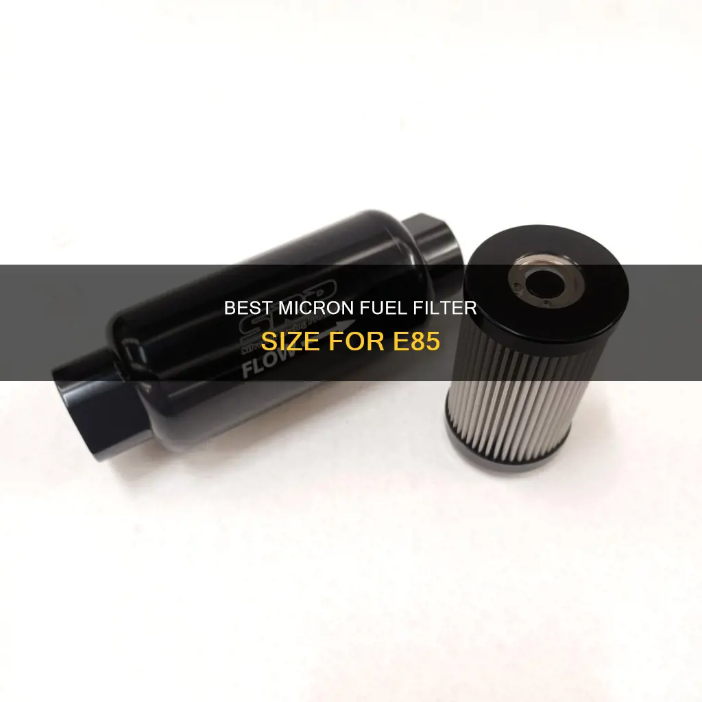 what micron fuel filter for e85