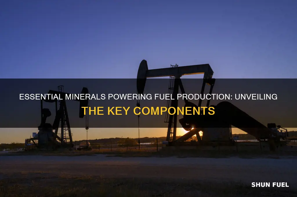 what minerals are used when creating fuel