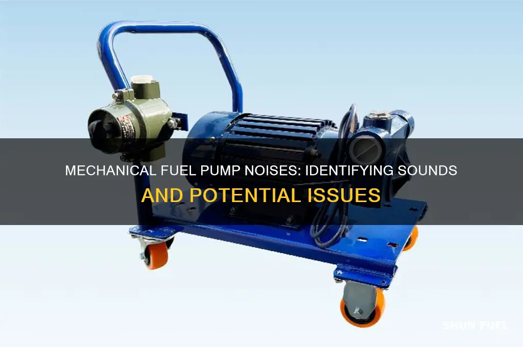 what noises does a mechincial fuel pump make