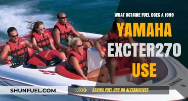 1999 Yamaha Exciter 270: Recommended Octane Fuel Guide