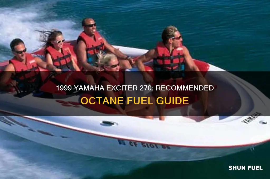 what octaine fuel does a 1999 yamaha excter270 use
