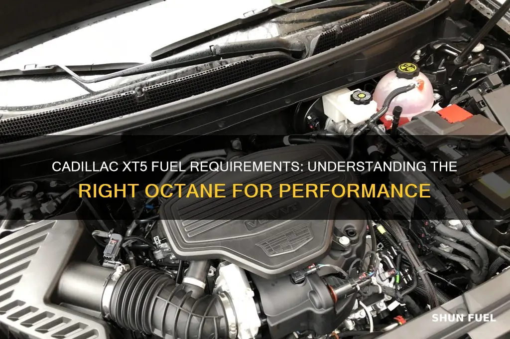 what octane fuel does a cadillac xt5 use