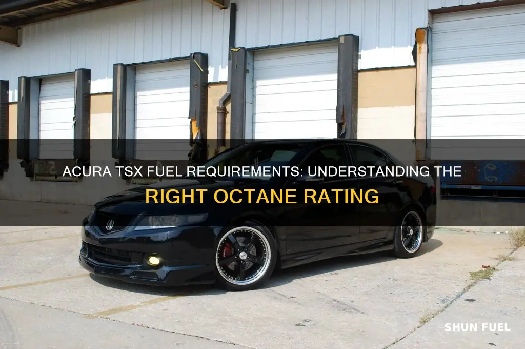 what octane fuel does acura tsx use