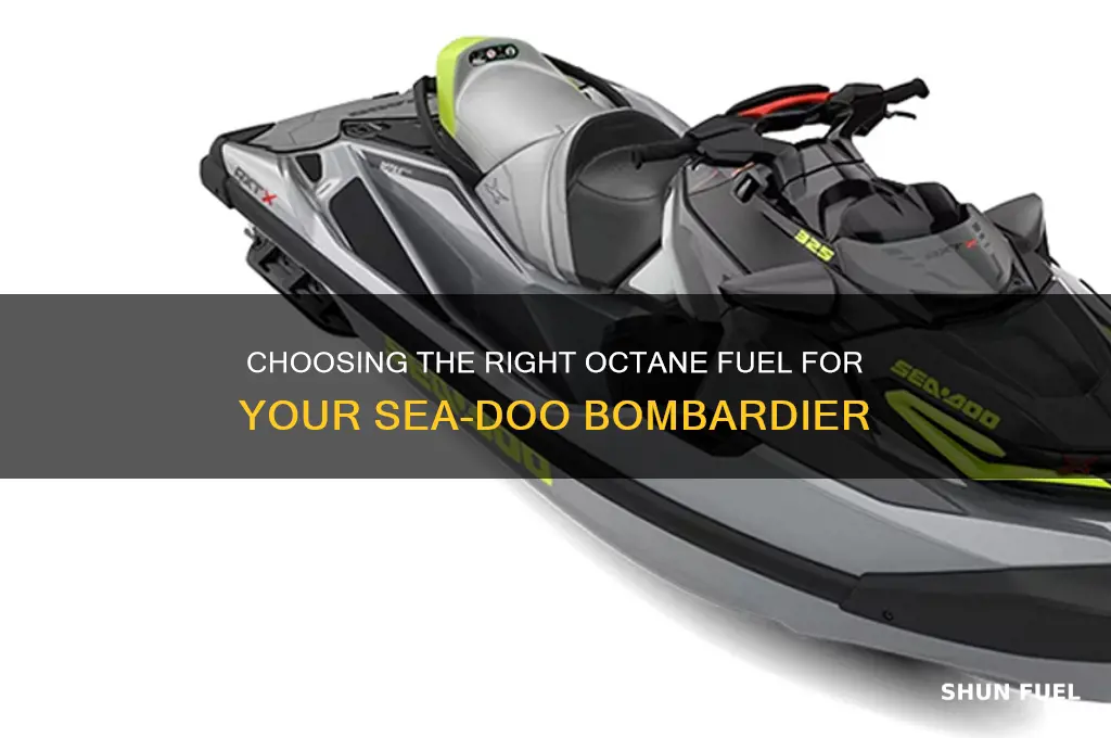 what octane fuel should be used in a seadoo bombider