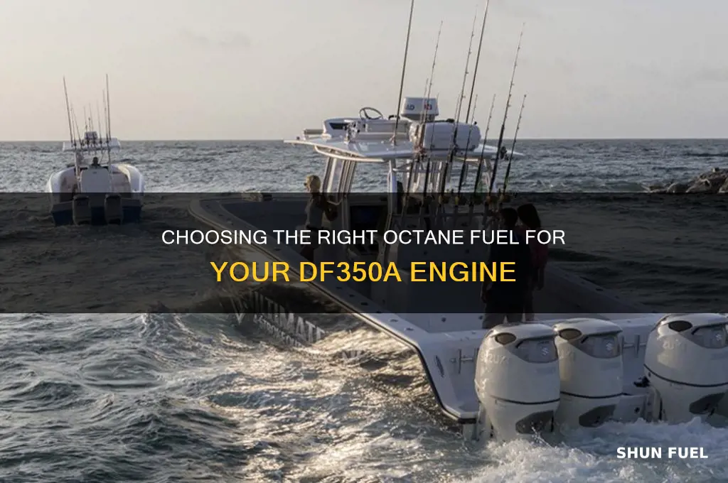 what octane fuel to use in df350a