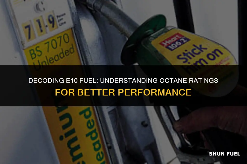 what octane is e10 fuel