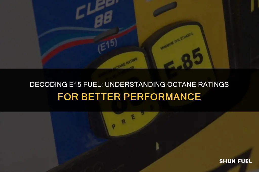 what octane is e15 fuel