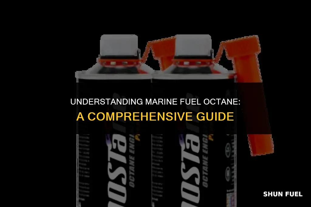what octane is marine fuel
