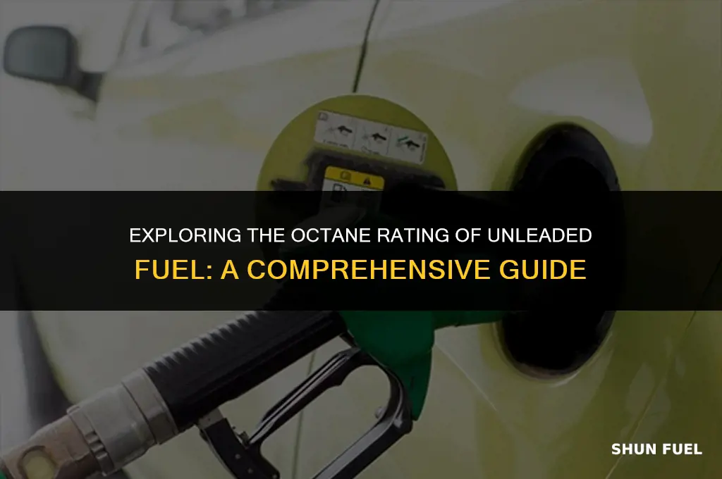 what octane is unleaded fuel