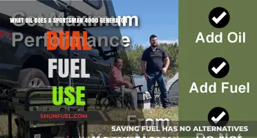 Sportsman 4000 Dual Fuel Generator: Recommended Oil Types and Usage