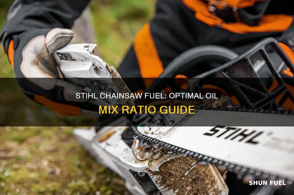 what oil fuel mix does a stihl chainsaw use