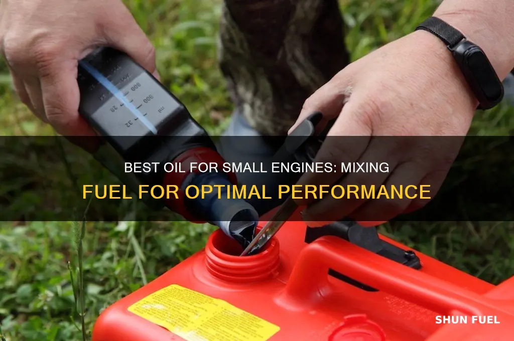 what oil to use in small engines mixed fuel
