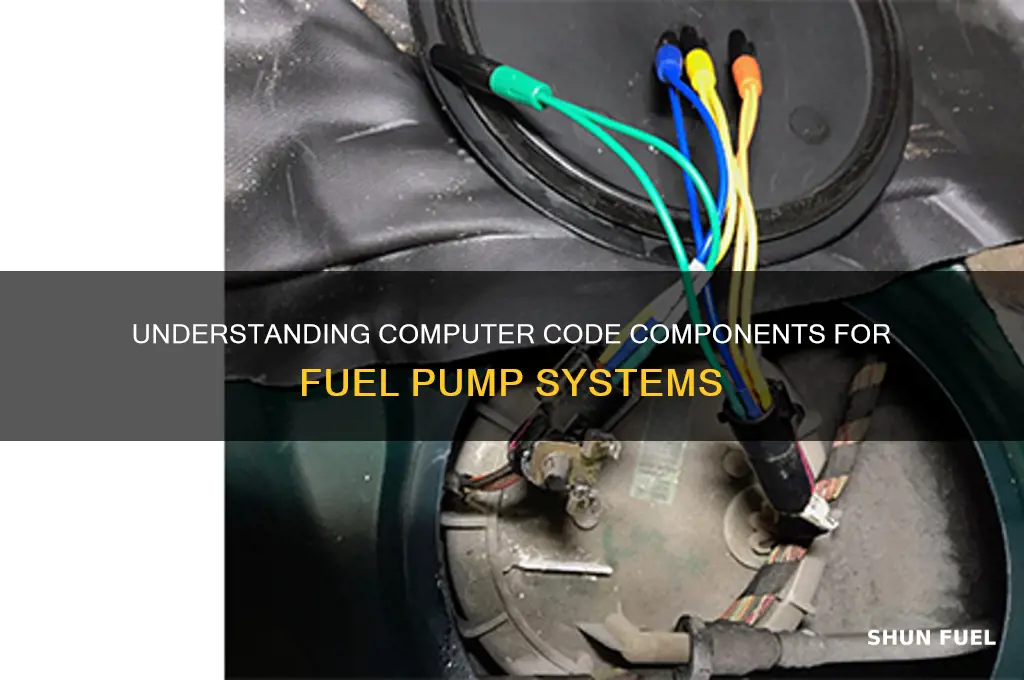 what parts set of computer code regarding fuel pump