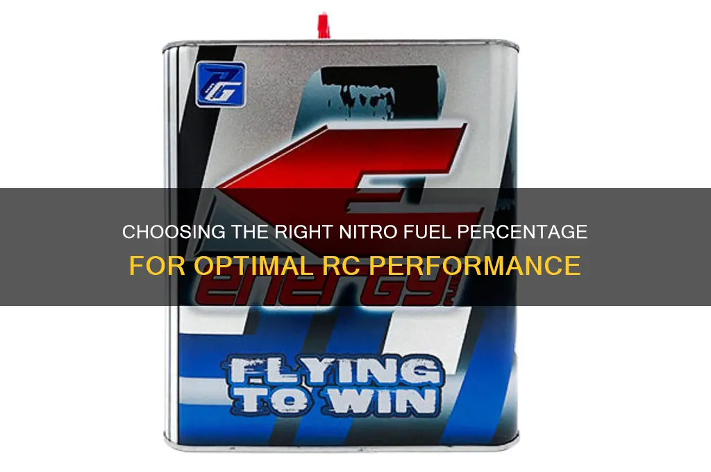what percent nitro fuel should i use
