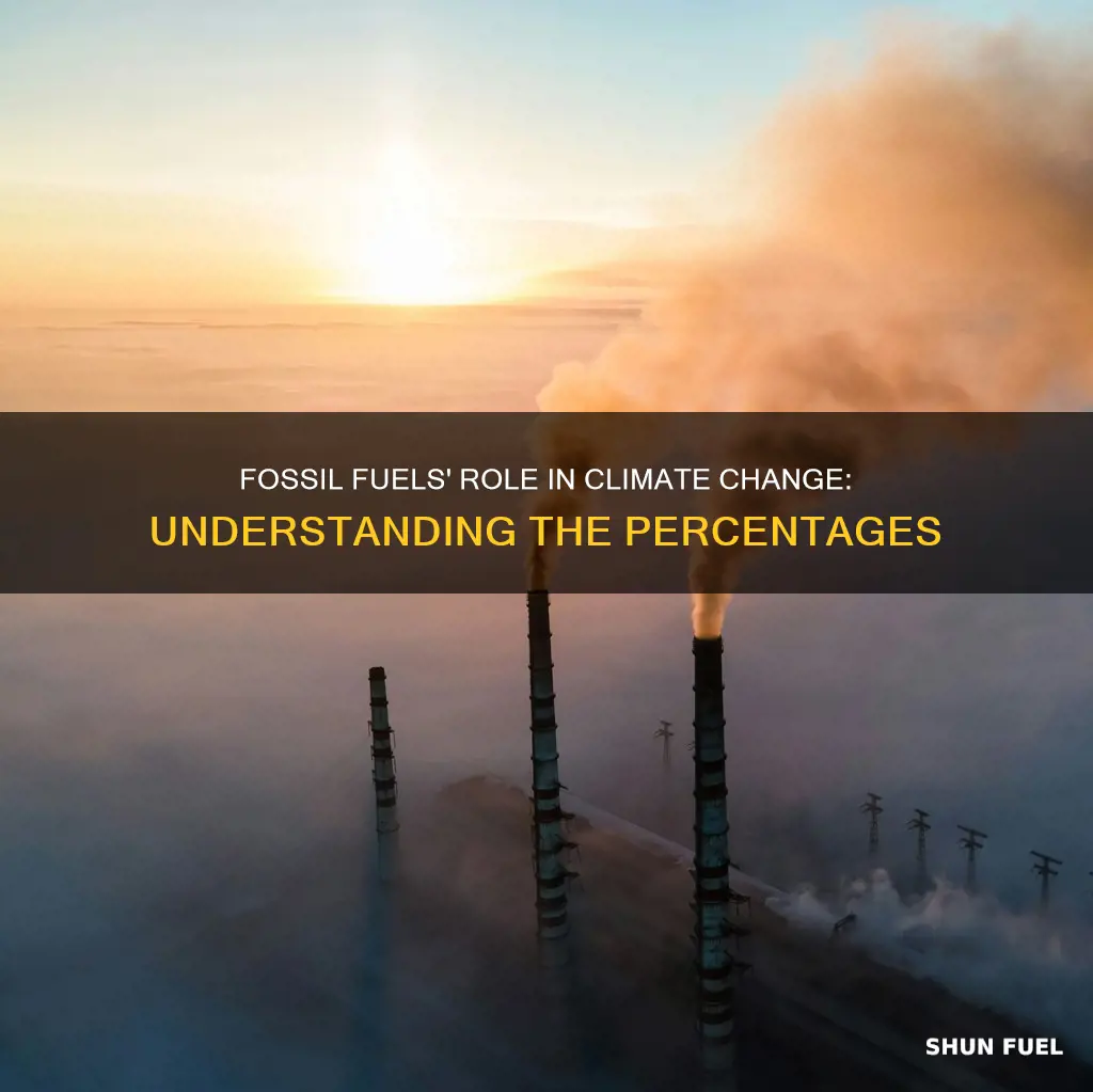 what percent of climate change is caused by fossil fuels