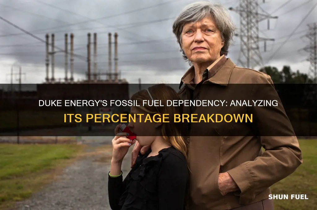 what percent of duke energy is fossil fuel based