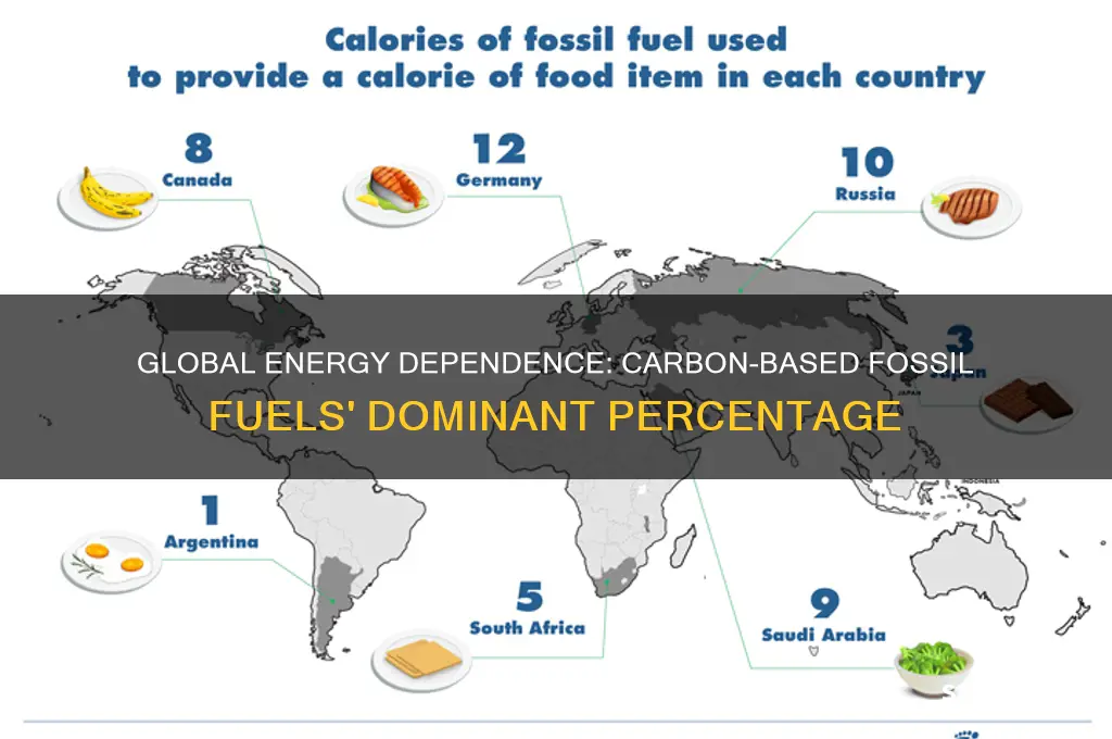 what percent of energy udage comes fromcarbon based fossil fuels