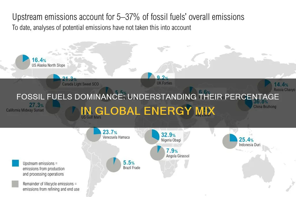 what percent of enery gy is fossil fuel
