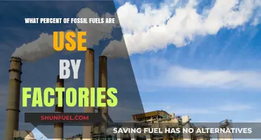 Factories' Fossil Fuel Consumption: A Percentage Breakdown
