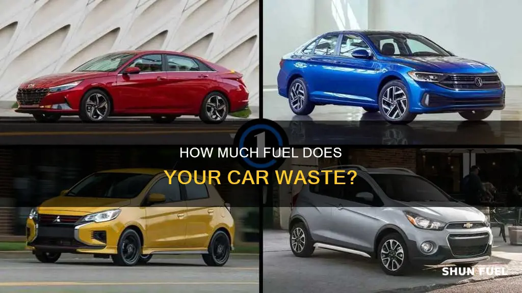 what percent of fuel in a car is wasted